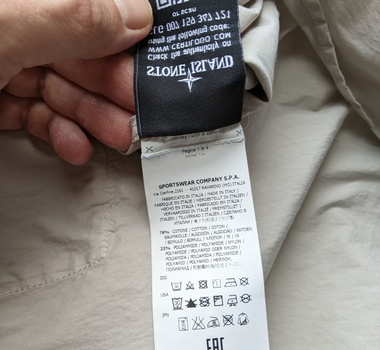 Nwt Rrp500 Stone Island Shadow Project Overshirt Light-coat