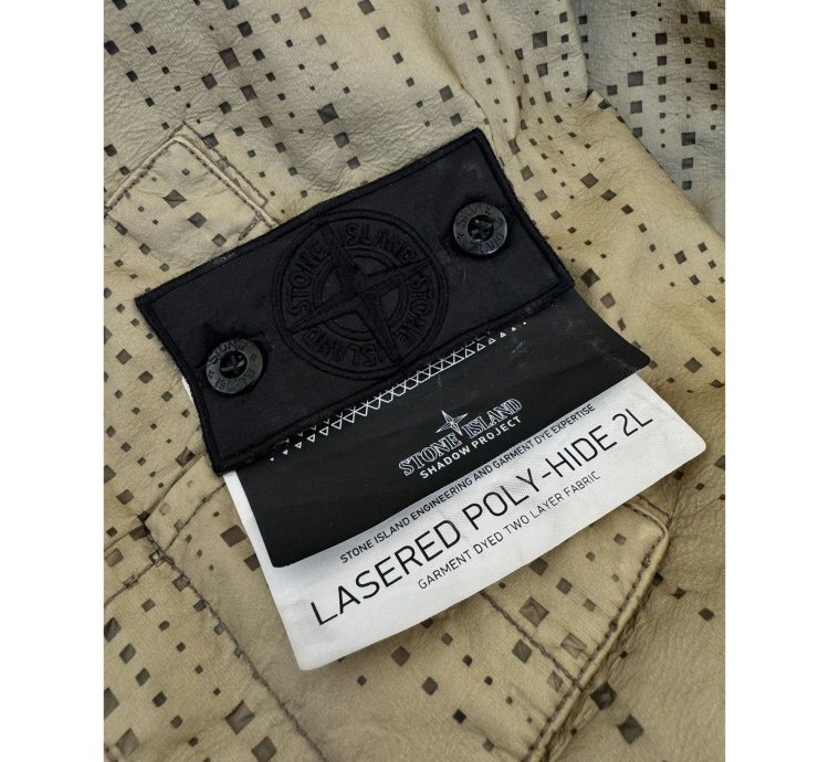 Nwt Stone Island Aw19 Shadow Project Lasered Poly-hide 2l