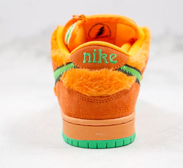 Grateful Dead X Nike Sb Dunk Orange Bear Cj5378-800