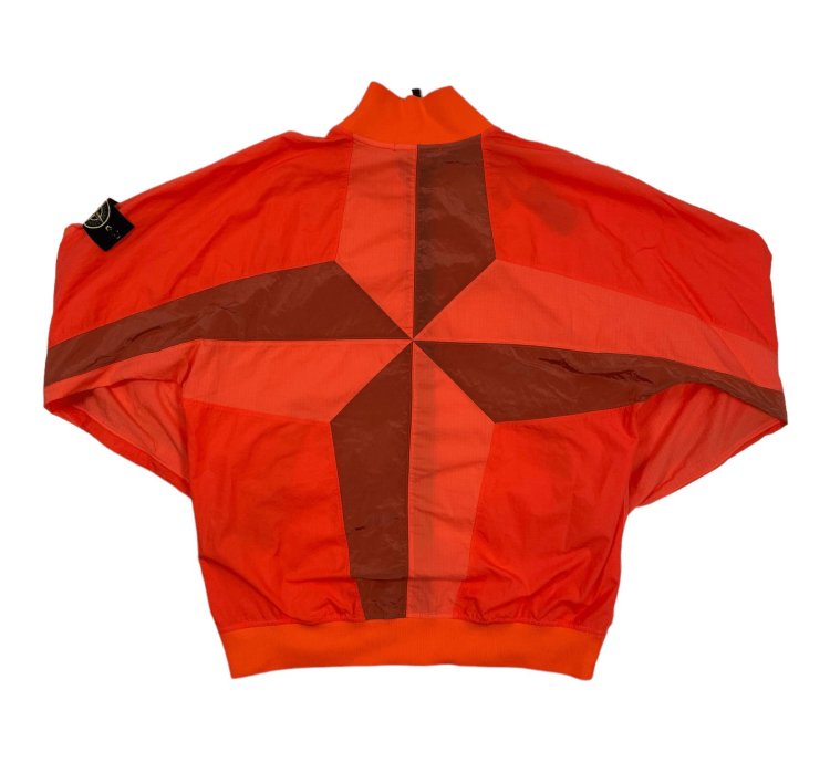 Nylon Grid Zip Up Jacket Pink
