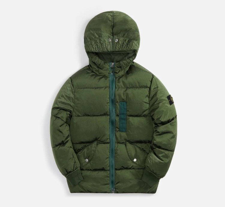 Nylon Metal Garment Dyed Hooded Down Jacket