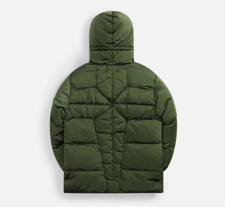 Nylon Metal Garment Dyed Hooded Down Jacket