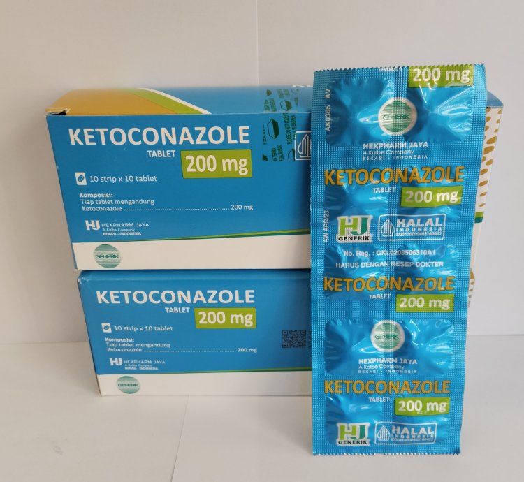 5 Box Ketoconazole 200 Mg Tablet Antifungal Sistemik Original Ship By Dhl Express