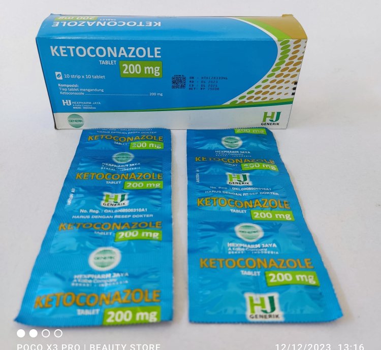 10 Box Ketoconazole 200 Mg Tablet Antifungal Sistemik Original Ship By Dhl Express