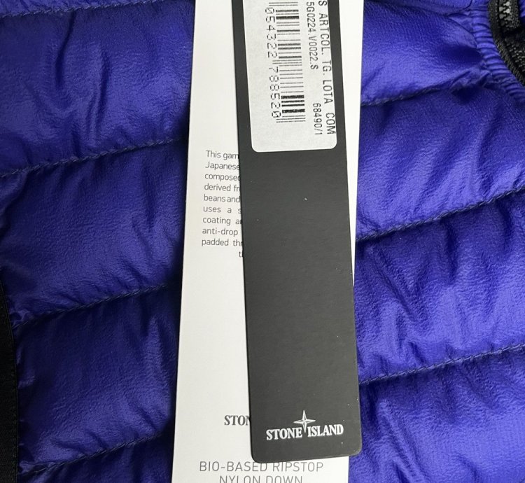 Quilted Down G0224 Bio-based Ripstop Nylon Blue Vest