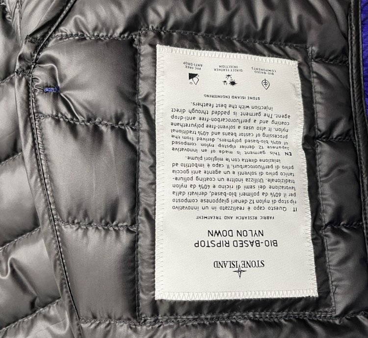 Quilted Down G0224 Bio-based Ripstop Nylon Blue Vest