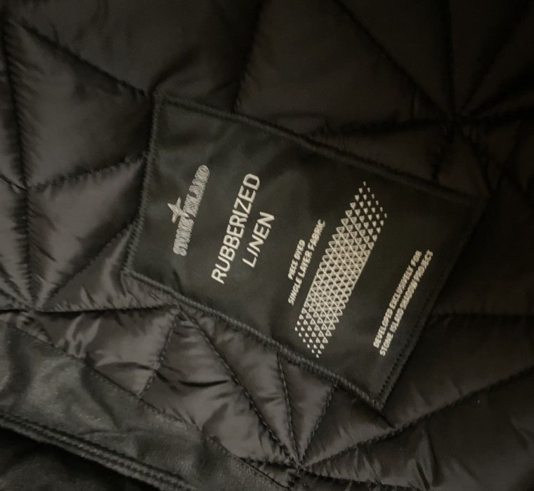 Rubberized Linen Fishtail Parka