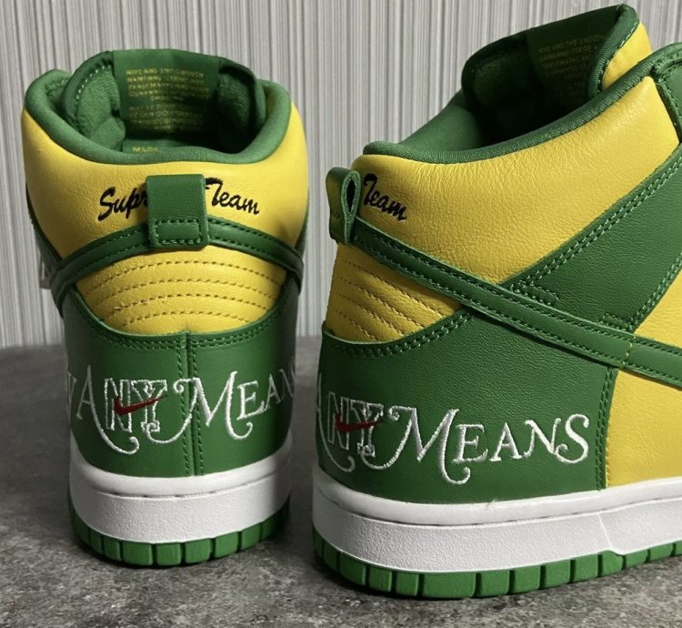 Nike Sb Supreme Dunk High Og Qs Brazil Dn3741700 Sz 9