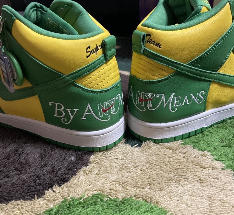 Nike Sb Supreme Dunk High Og Qs Brazil Dn3741700 Sz 9
