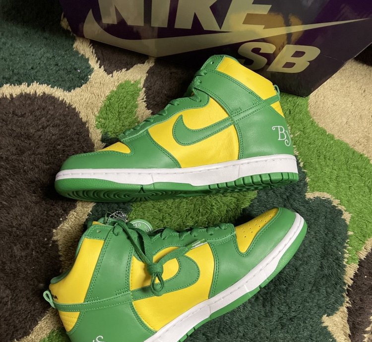Nike Sb Supreme Dunk High Og Qs Brazil Dn3741700 Sz 9