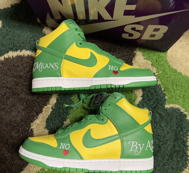 Nike Sb Supreme Dunk High Og Qs Brazil Dn3741700 Sz 9