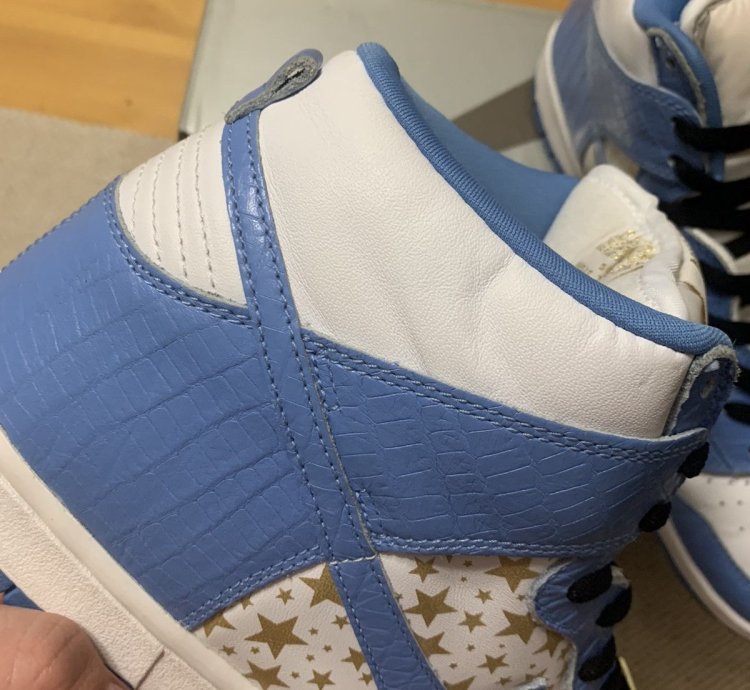 Nike Sb Supreme Dunk High Stars Blue