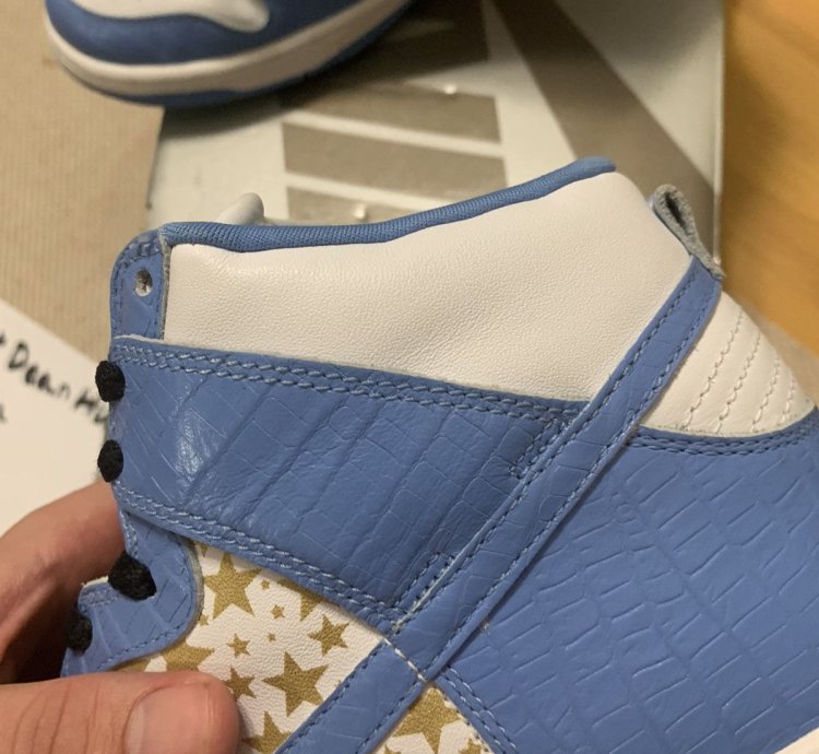 Nike Sb Supreme Dunk High Stars Blue