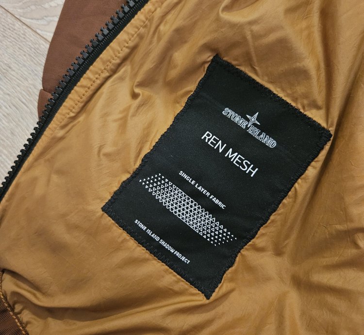 Ss21 Stone Island Shadow Project Ren Mesh Bomber Jacket