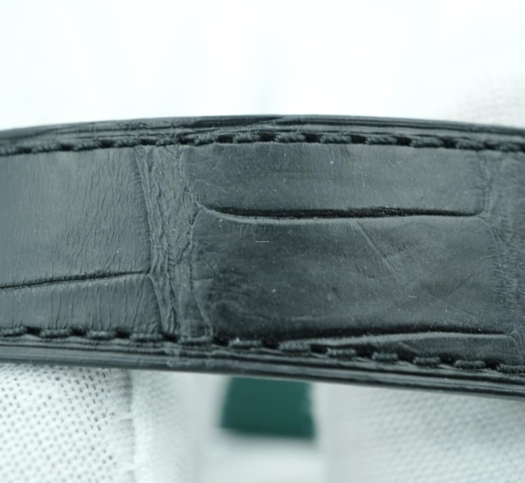 Rolex 1908 39 Mm Black Dial Black Leather Strap Complete Set 2024 Unworn 52508