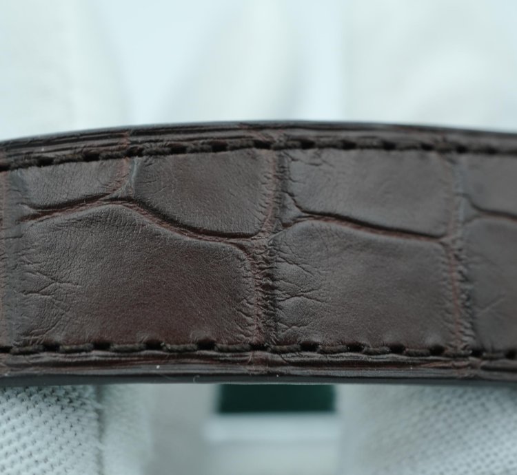 Rolex 1908 39 Mm White Dial Brown Leather Strap Complete Set 2024 Unworn 52509