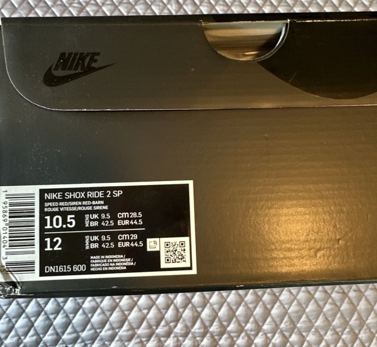 Nike Shox Ride 2 Supreme Red 10 5
