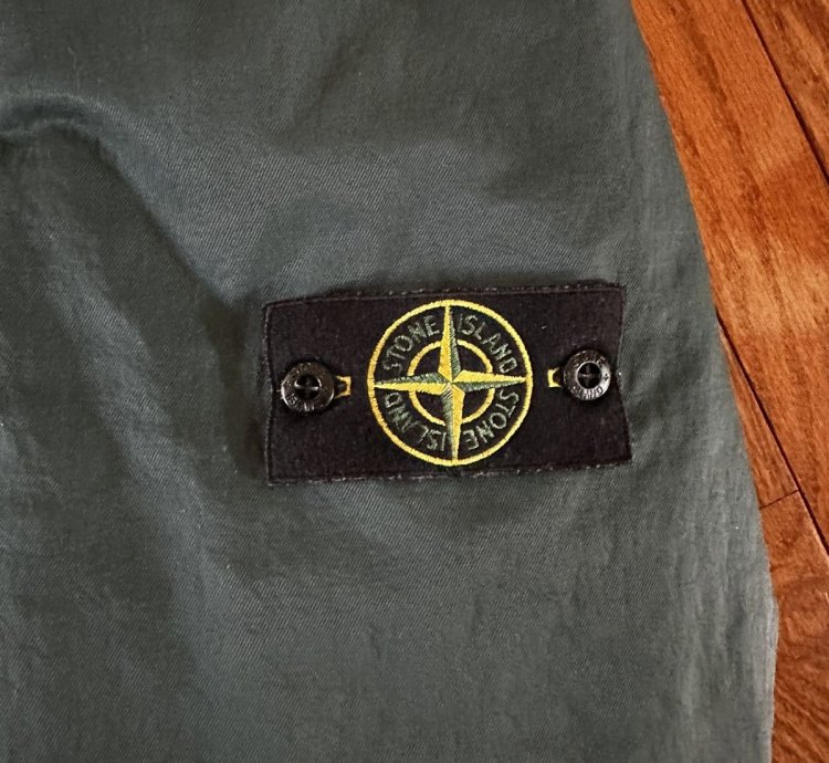 Stone Island 100 Down Compass Patch Jacket Green