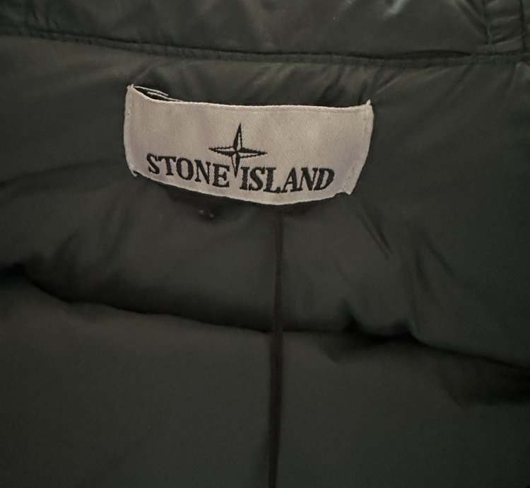 Stone Island 100 Down Compass Patch Jacket Green