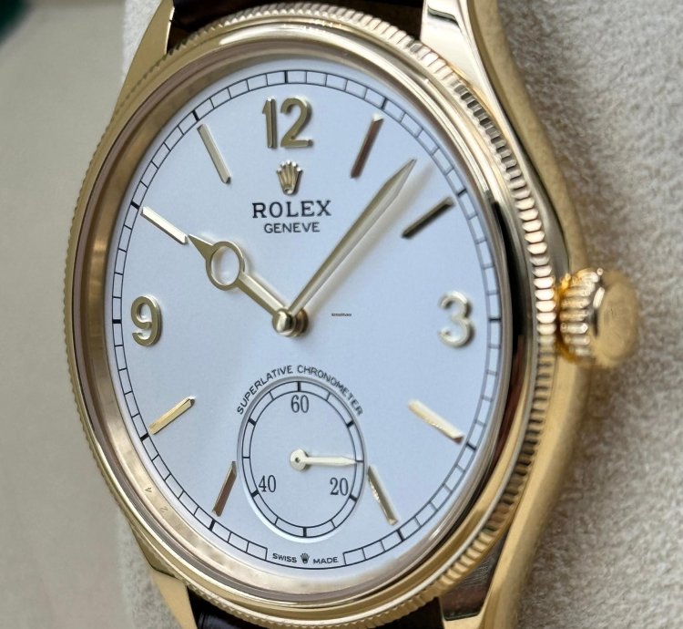 Rolex 1908 39mm White Dial Yellow Gold 52508 Unworn 2024