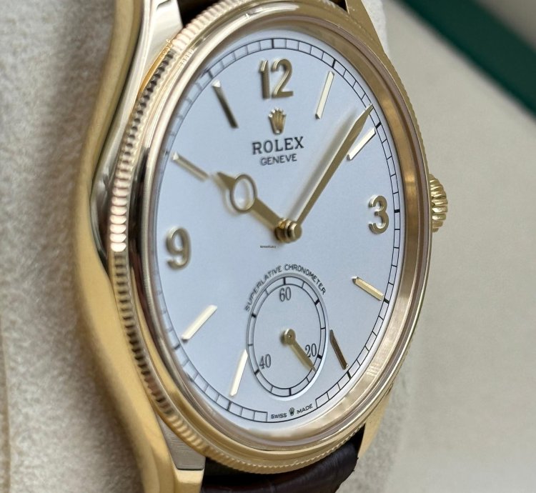 Rolex 1908 39mm White Dial Yellow Gold 52508 Unworn 2024