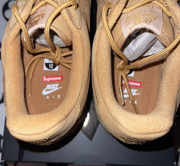 Nike Supreme Air Force 1 Low Brown Size 12