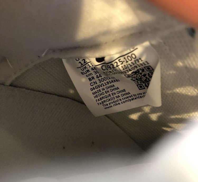 Nike Supreme Air Force 1 Low In White Size Uk 11 Us 12