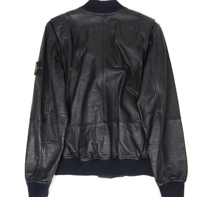 Stone Island 2015 Lightweight Leather Felfa Bomber