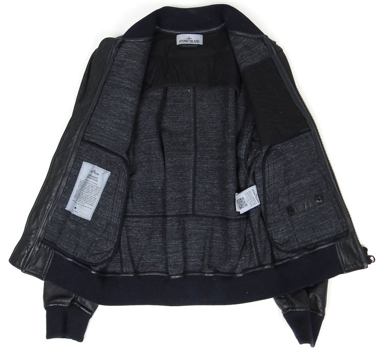 Stone Island 2015 Lightweight Leather Felfa Bomber