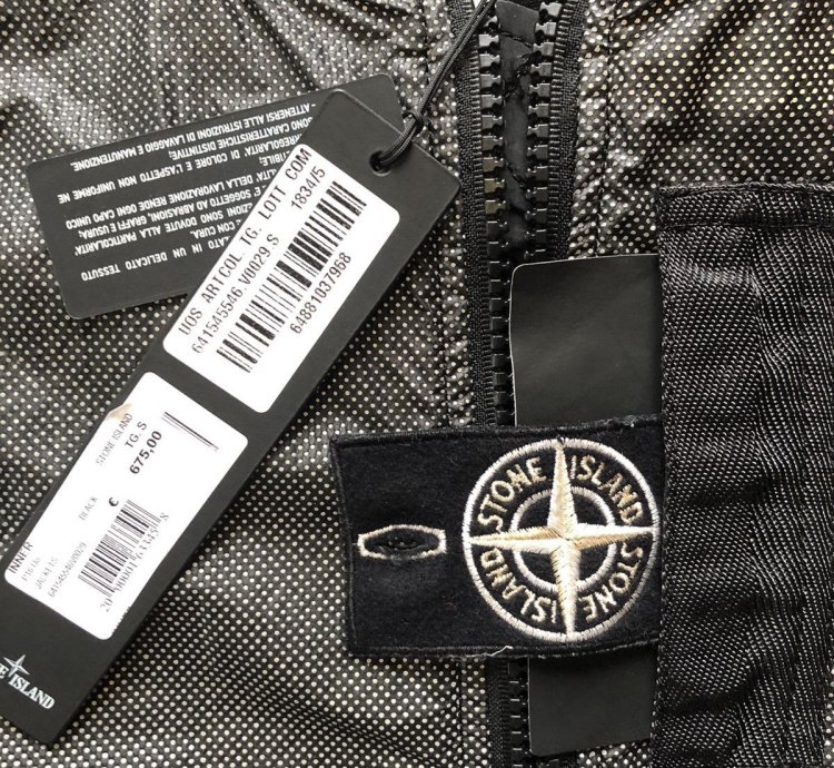 Stone Island 2016 Black Pixel Reflective Jacket
