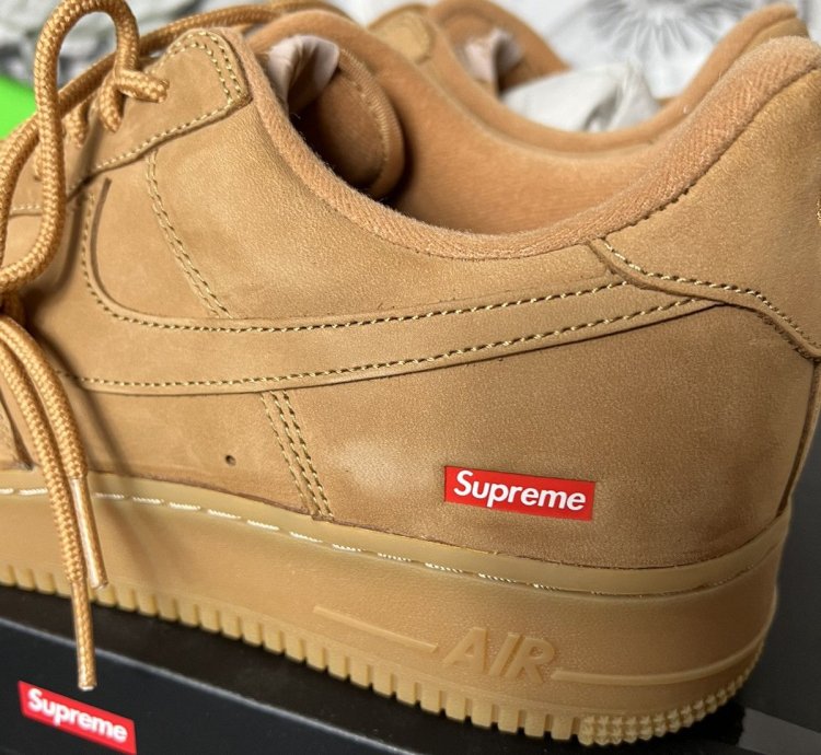 Nike Supreme Air Force 1 Low Wheat