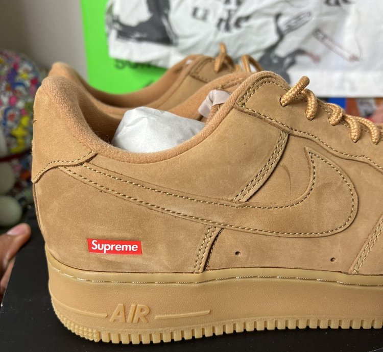 Nike Supreme Air Force 1 Low Wheat