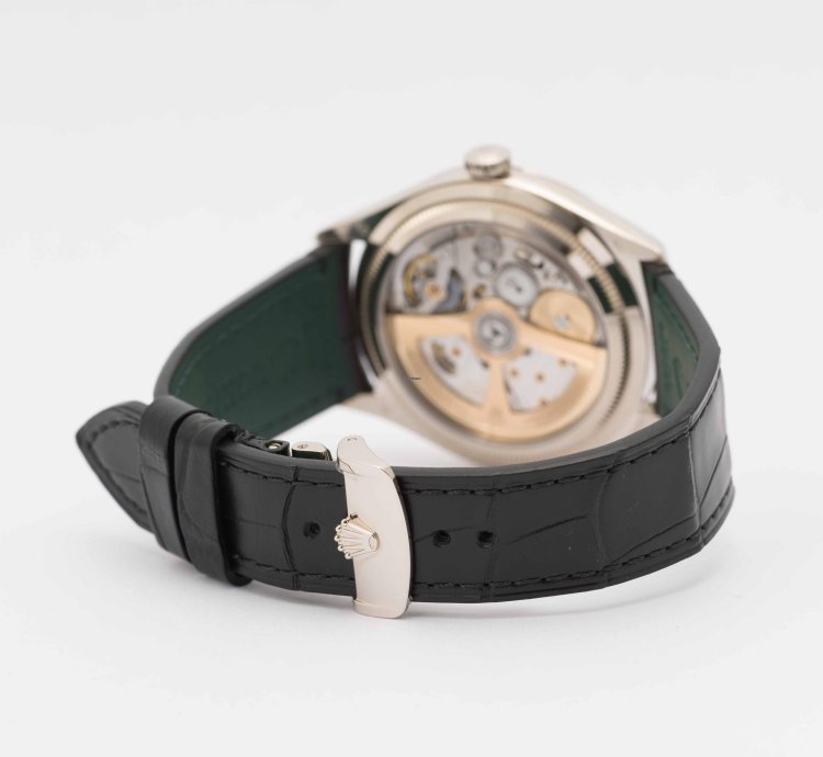 Rolex 1908 Matte Black Dial White Gold 39mm 52509 - Unworn Box Papers 2025