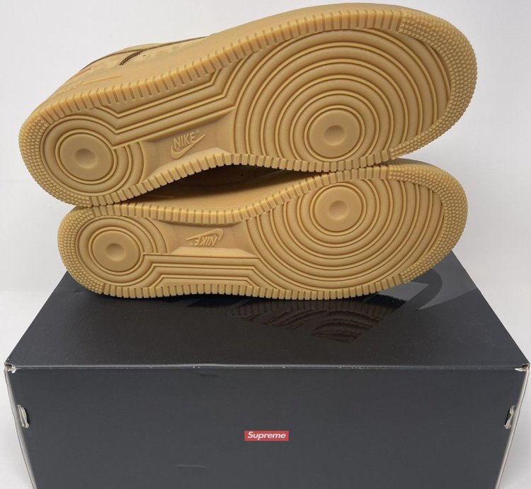 Nike Supreme Air Force 1 Low Wheat Dn1555-200 Size 13