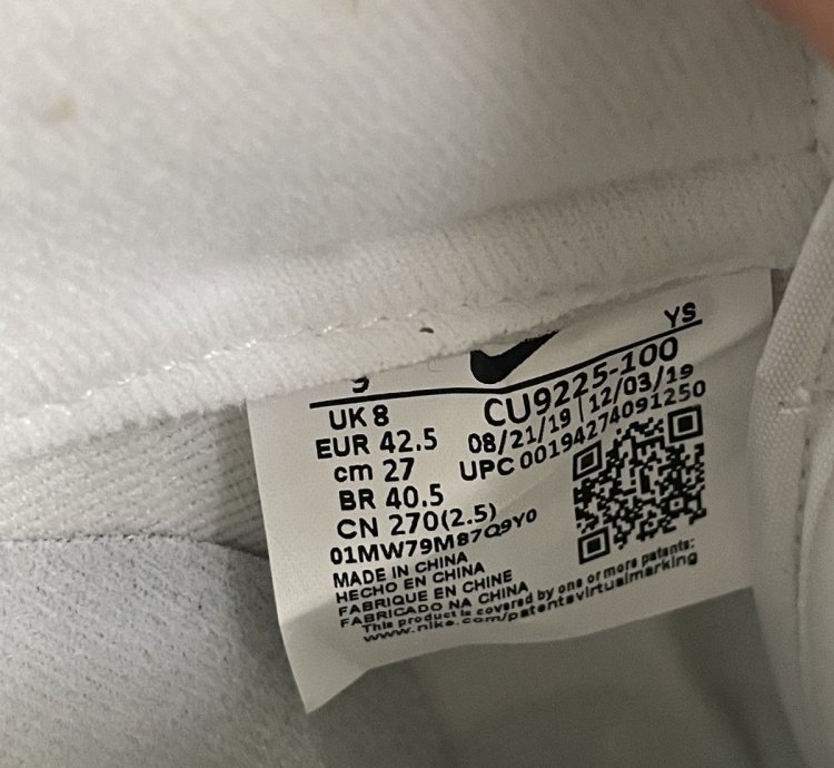 Nike Supreme Air Force 1 Low White