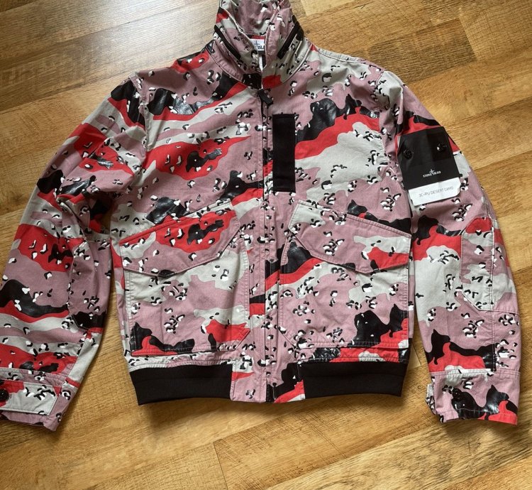 Stone Island 3c Pu Desert Camo Jacket