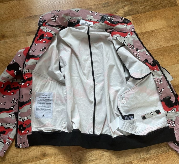 Stone Island 3c Pu Desert Camo Jacket