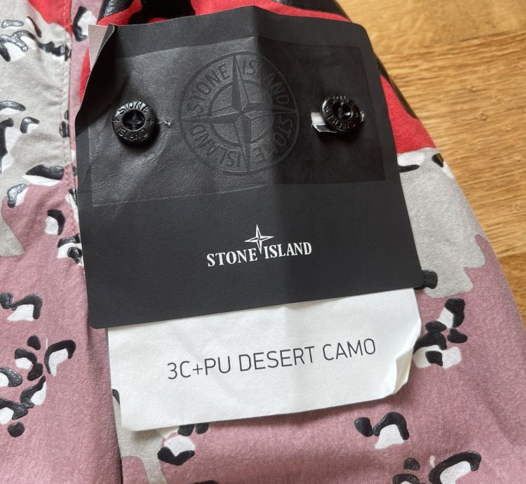 Stone Island 3c Pu Desert Camo Jacket