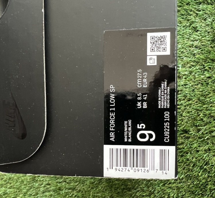 Nike Supreme Air Force 1 Size 9 5 Brand New