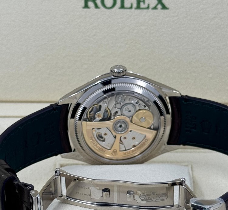 Rolex 1908 Unworn 2024 Perpetual 1908 White Gold Black Dial 52509-0002 Complete