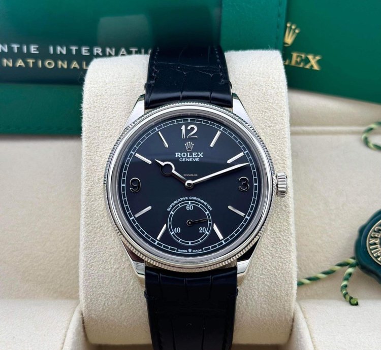 Rolex 1908 Unworn 2024 Perpetual 1908 White Gold Black Dial 52509-0002 Complete
