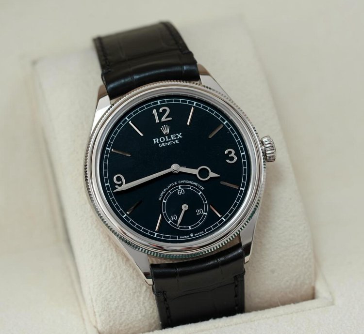 Rolex 1908 Unworn 2024 Perpetual 1908 White Gold Black Dial 52509-0002 Complete