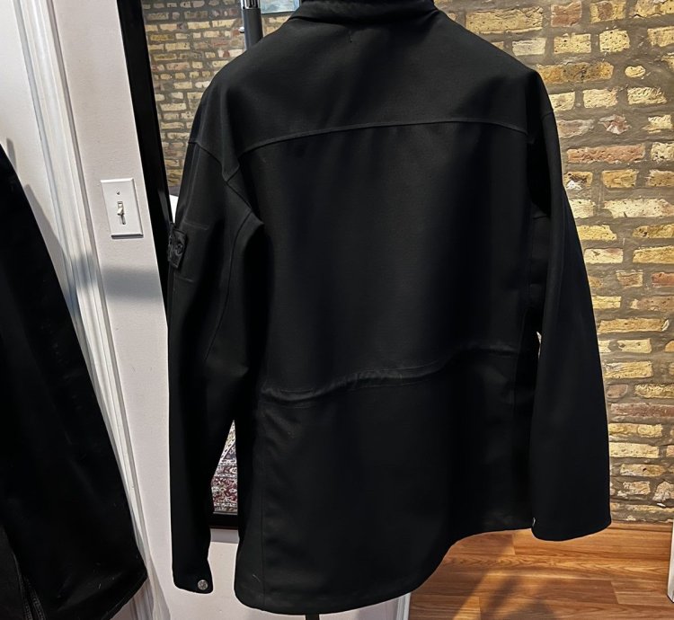 Stone Island 40201 Jacket In Black Purple