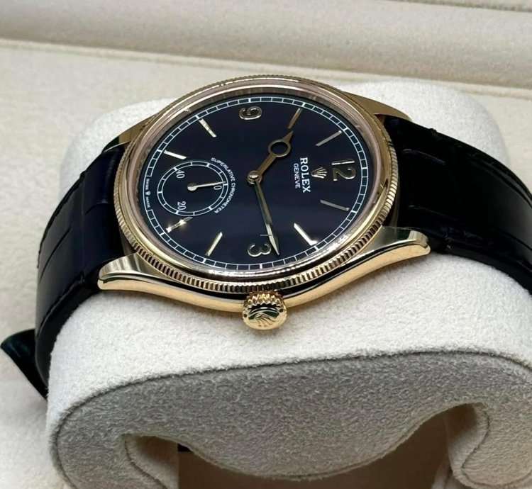 Rolex 1908 Unworn 2024 Perpetual 1908 Yellow Gold Black Dial 52508-0002 Complete