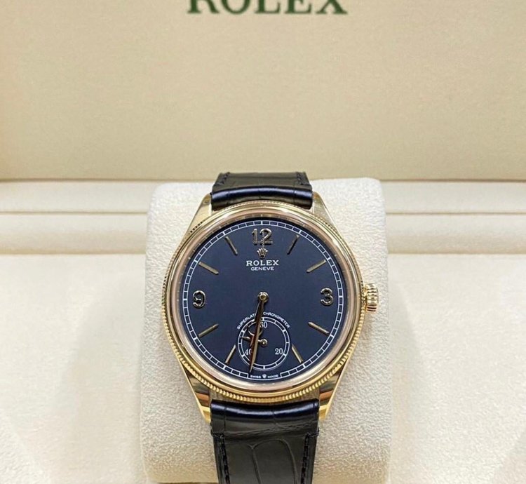 Rolex 1908 Unworn 2024 Perpetual 1908 Yellow Gold Black Dial 52508-0002 Complete