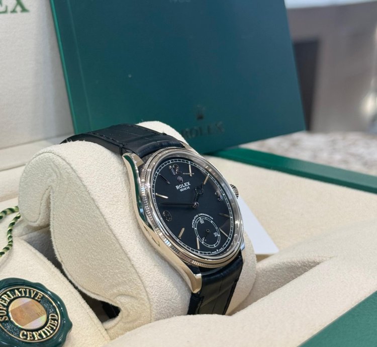 Rolex 1908 White Gold Black Dial Full Set 2024