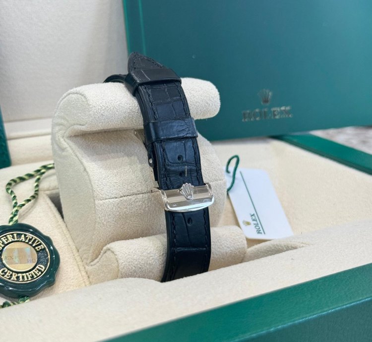 Rolex 1908 White Gold Black Dial Full Set 2024