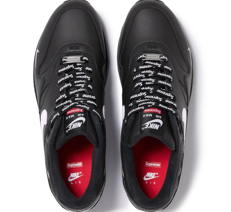 Nike Supreme Air Max 1 87 Sp Black White
