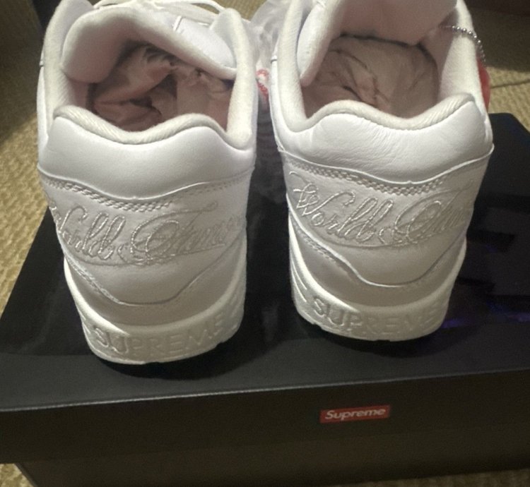 Nike Supreme Air Max 1 87 Sp Shoes Triple White Hf8813