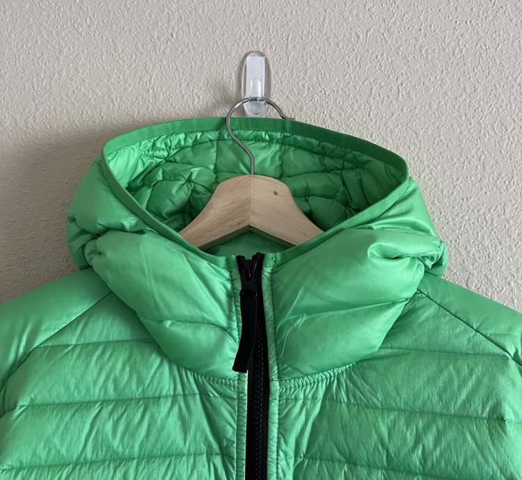 Stone Island 40324 Real Down Jacket In Light Green